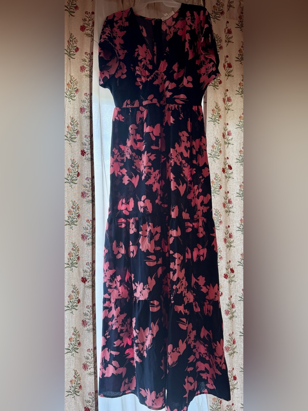 Lizzy Maxi Dress Navy/Pink